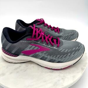 Brooks Gray and Pink Athletic Shoes